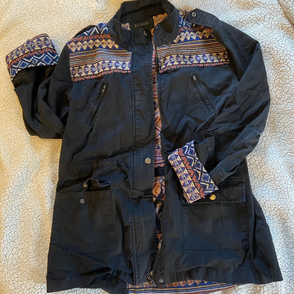 Blu Pepper Patterned Anorak